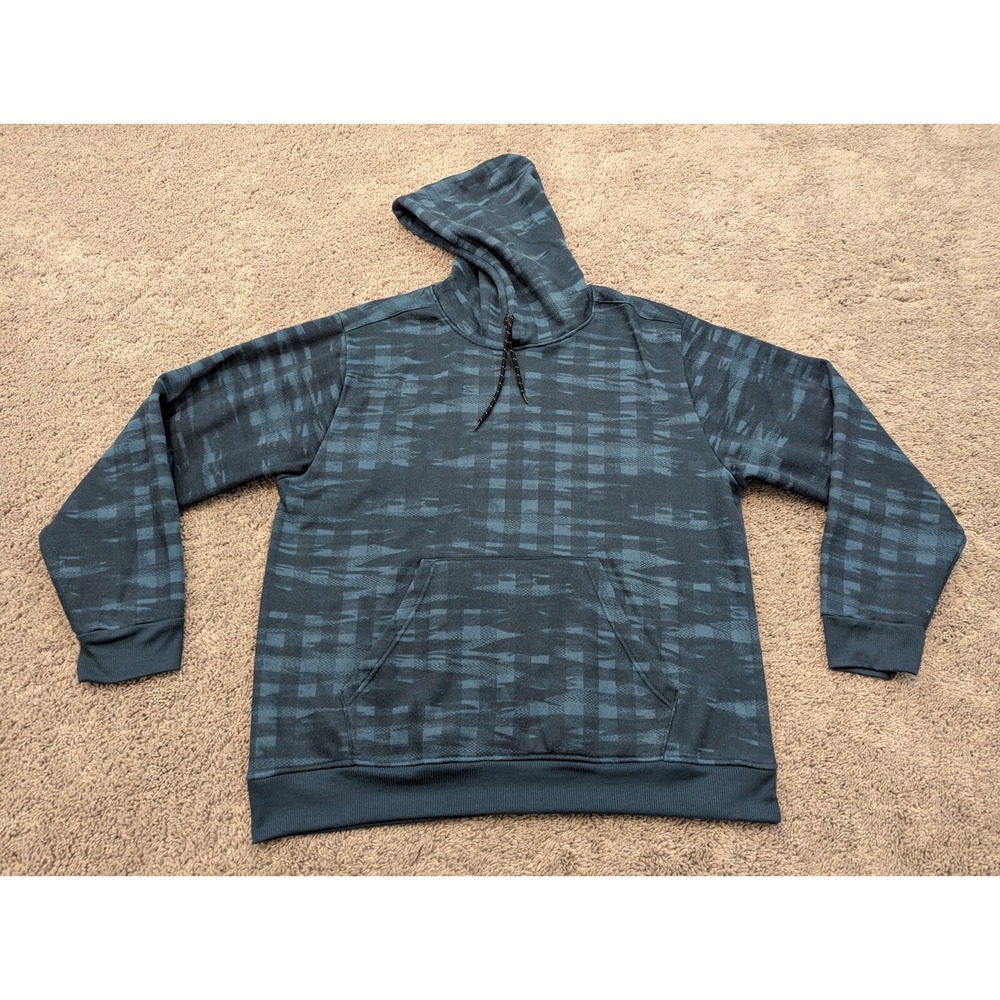 Spalding Pullover Mens Extra Large Regular Sweatshirt Hoodie Blue‎ Drawstring